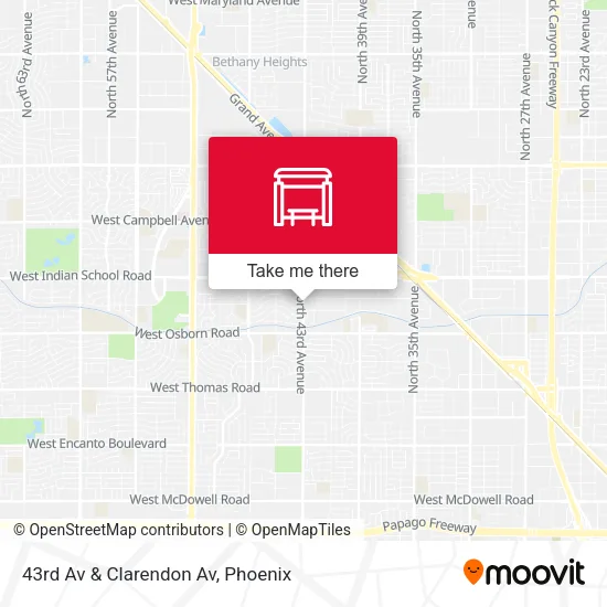 43rd Av & Clarendon Av map