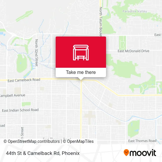 Mapa de 44th St & Camelback Rd