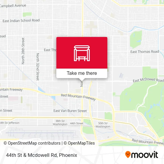 Mapa de 44th St & Mcdowell Rd