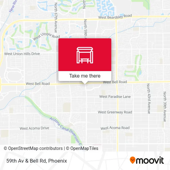 Mapa de 59th Av & Bell Rd