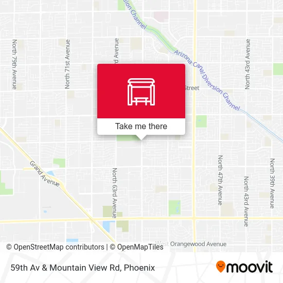 59th Av & Mountain View Rd map