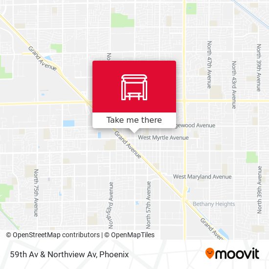 59th Av & Northview Av map