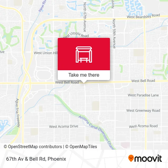 67th Av & Bell Rd map