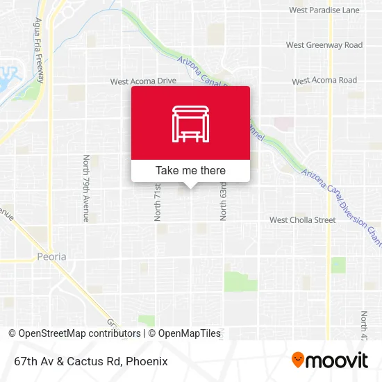 67th Av & Cactus Rd map