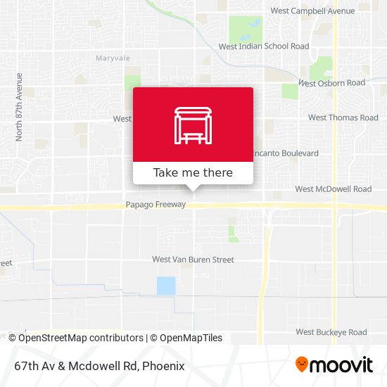 67th Av & Mcdowell Rd map