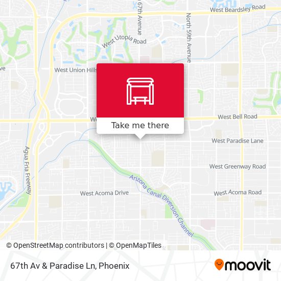 Mapa de 67th Av & Paradise Ln
