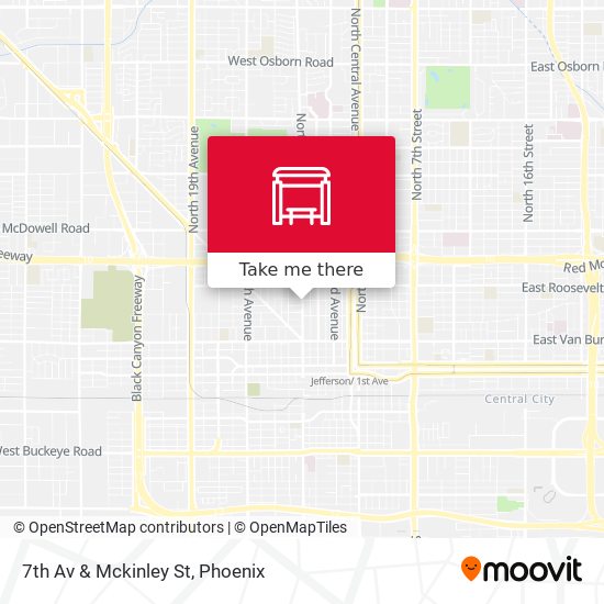 7th Av & Mckinley St map