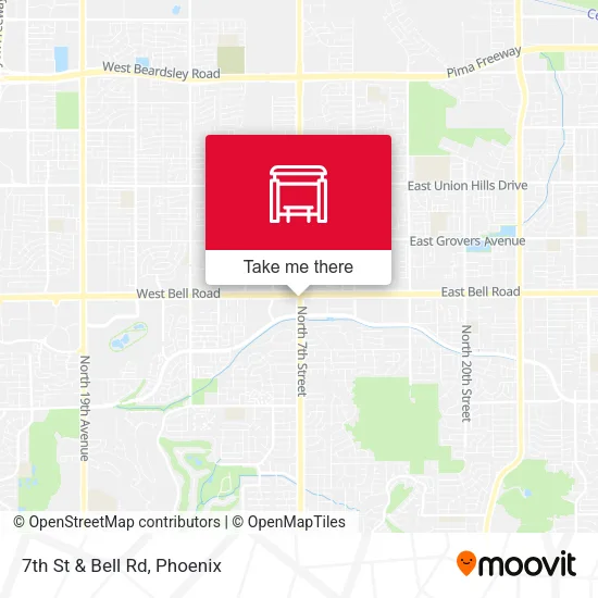 7th St & Bell Rd map
