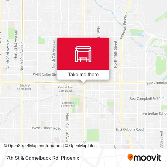 Mapa de 7th St & Camelback Rd