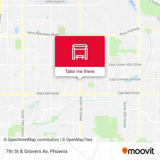 7th St & Grovers Av map