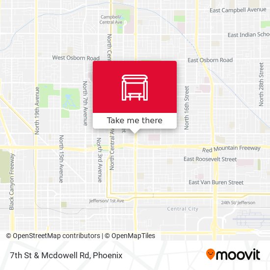 7th St & Mcdowell Rd map