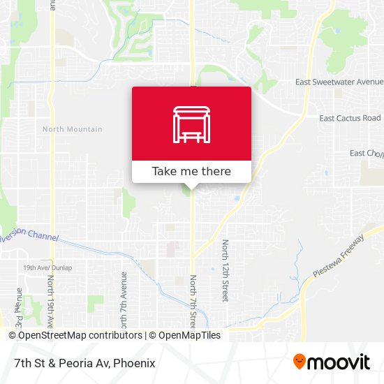 Mapa de 7th St & Peoria Av