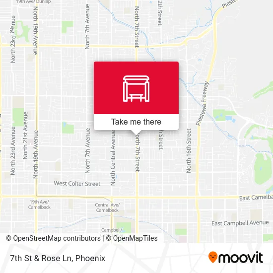 7th St & Rose Ln map