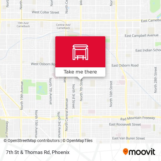 7th St & Thomas Rd map