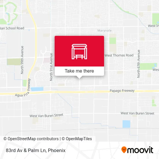 83rd Av & Palm Ln map