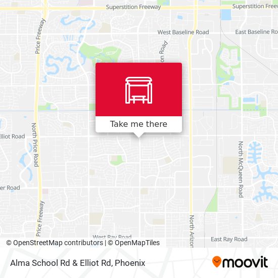 Mapa de Alma School Rd & Elliot Rd