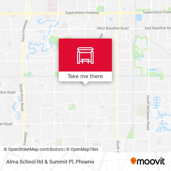 Alma School Rd & Summit Pl map