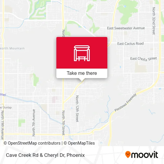 Cave Creek Rd & Cheryl Dr map