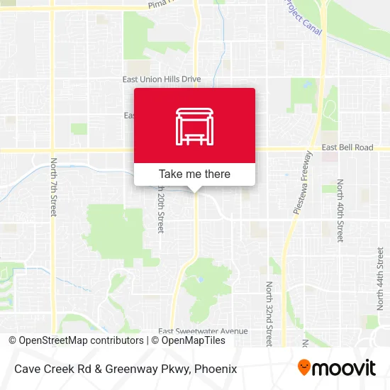 Cave Creek Rd & Greenway Pkwy map