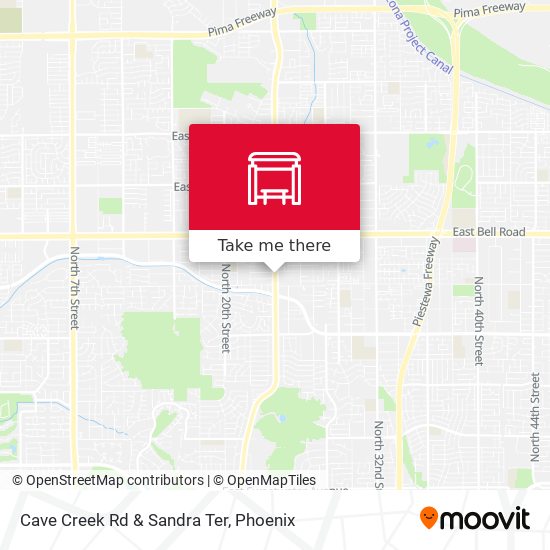 Cave Creek Rd & Sandra Ter map