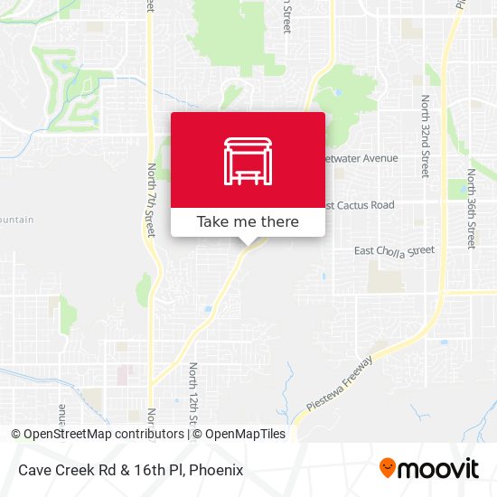 Mapa de Cave Creek Rd & 16th Pl