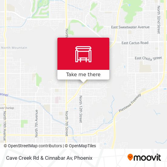 Cave Creek Rd & Cinnabar Av map