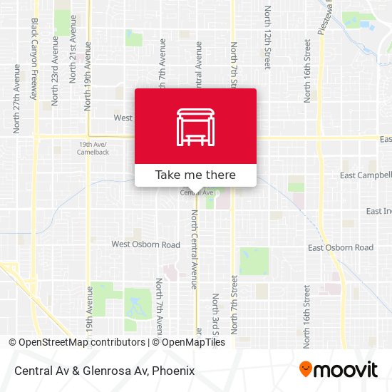 Central Av & Glenrosa Av map