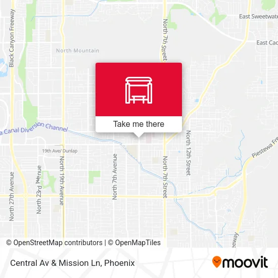 Mapa de Central Av & Mission Ln