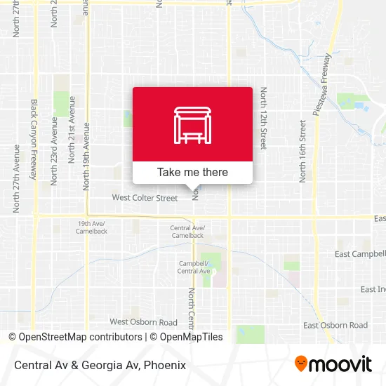 Central Av & Georgia Av map