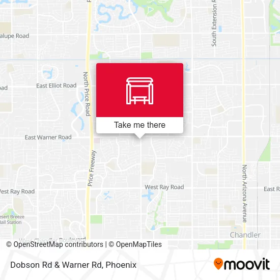 Mapa de Dobson Rd & Warner Rd
