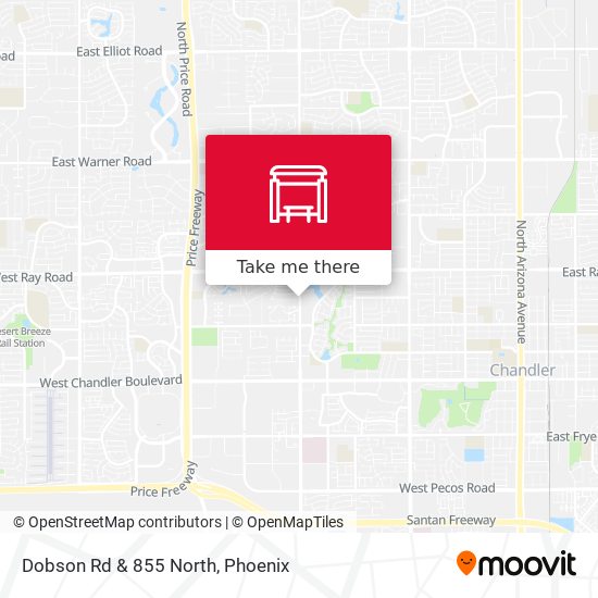 Mapa de Dobson Rd & 855 North