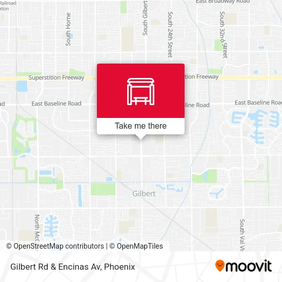 Gilbert Rd & Encinas Av map