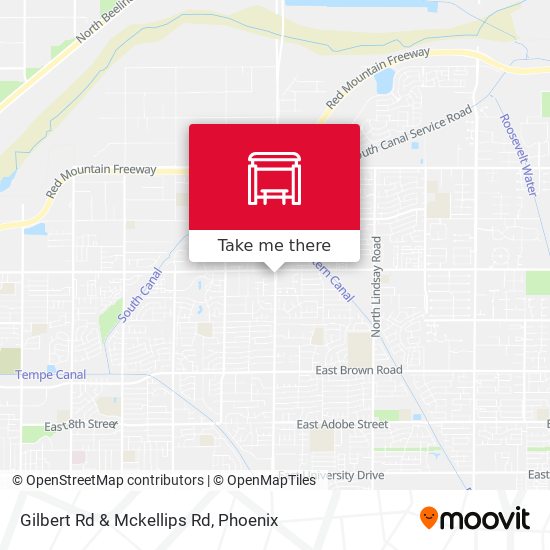 Mapa de Gilbert Rd & Mckellips Rd