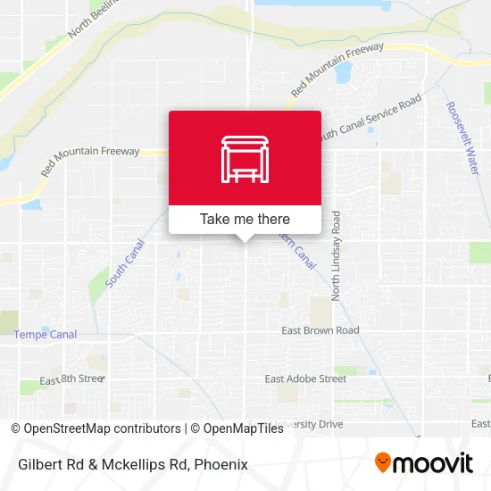 Gilbert Rd & Mckellips Rd map