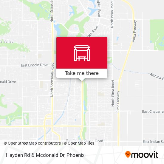 Hayden Rd & Mcdonald Dr map