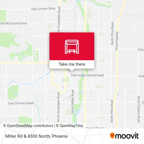 Miller Rd & 4300 North map