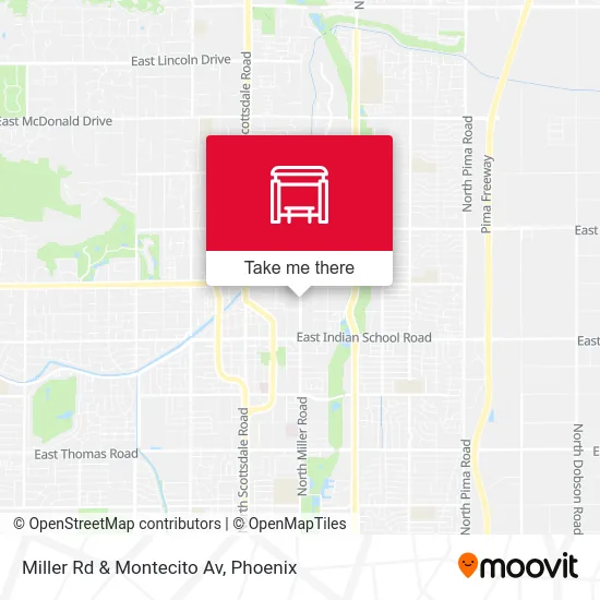Miller Rd & Montecito Av map