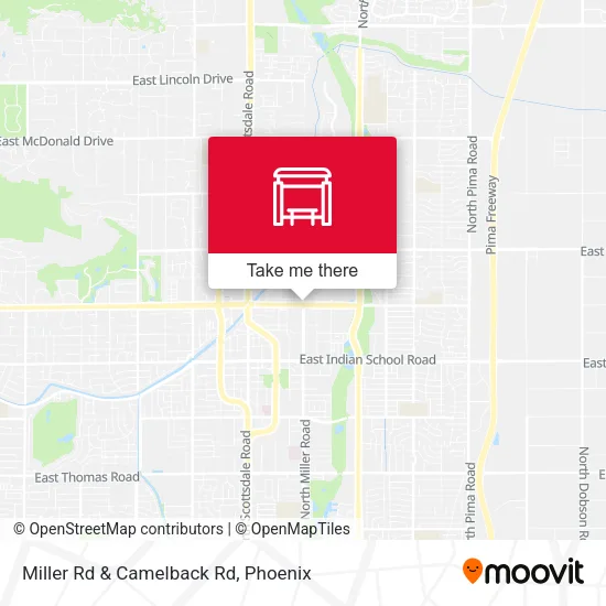 Miller Rd & Camelback Rd map