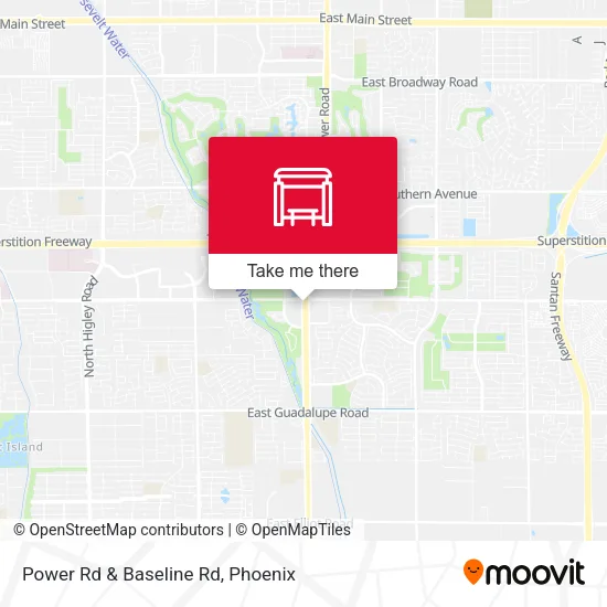 Power Rd & Baseline Rd map
