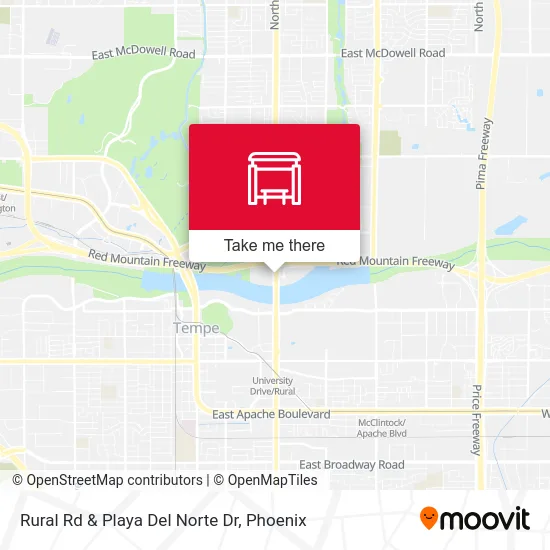 Rural Rd & Playa Del Norte Dr map