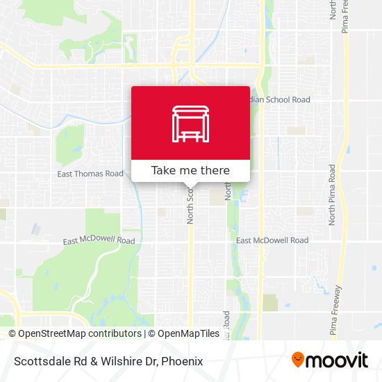 Scottsdale Rd & Wilshire Dr map