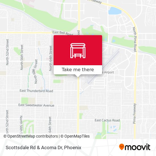 Scottsdale Rd & Acoma Dr map