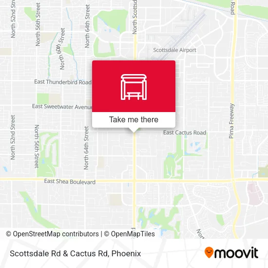 Scottsdale Rd & Cactus Rd map