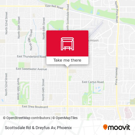 Mapa de Scottsdale Rd & Dreyfus Av