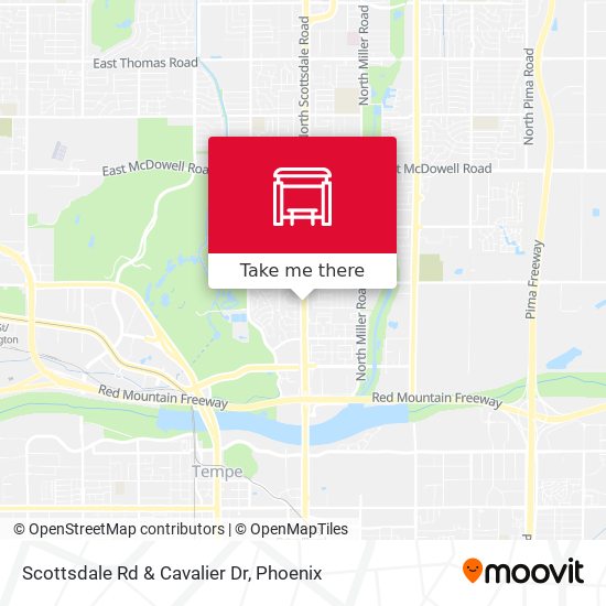 Scottsdale Rd & Cavalier Dr map