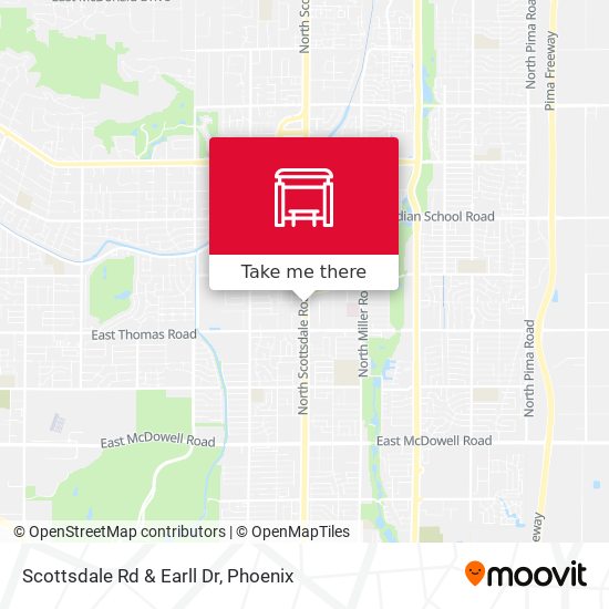 Scottsdale Rd & Earll Dr map