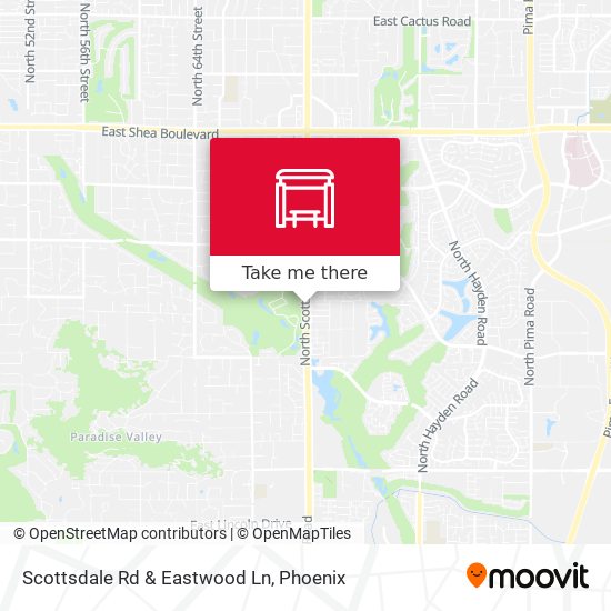 Scottsdale Rd & Eastwood Ln map