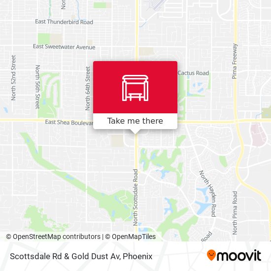 Mapa de Scottsdale Rd & Gold Dust Av