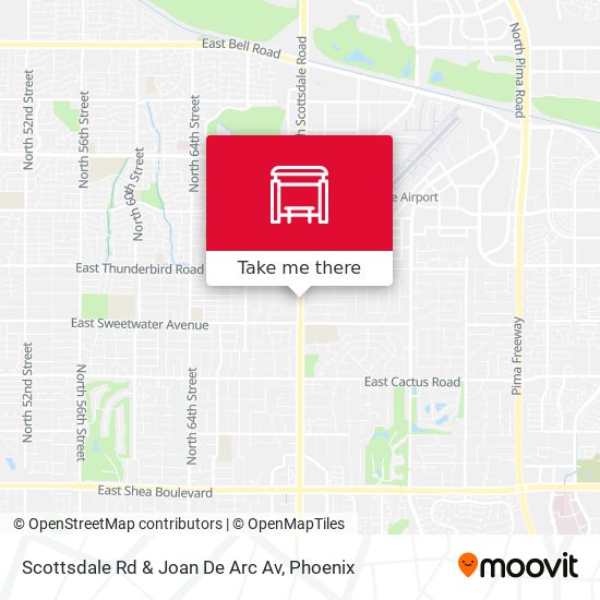 Scottsdale Rd & Joan De Arc Av map