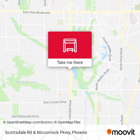 Mapa de Scottsdale Rd & Mccormick Pkwy
